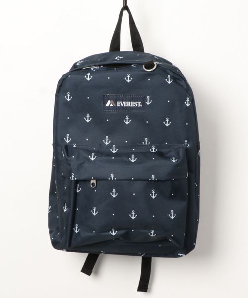 EVEREST（エベレスト）の「【EVEREST/ エベレスト】CLASSIC PATTERN BACKPAK / クラシック パターンバックパック【総柄】（バックパック/リュック・レディース・ダークネイビー/ホワイト/ゼブラ/ブラック系その他/ブルー/ブルーパープル/ネイビー/ダークブルー/ブラック×ホワイト/ストライプ・FREE）」の7枚目の写真