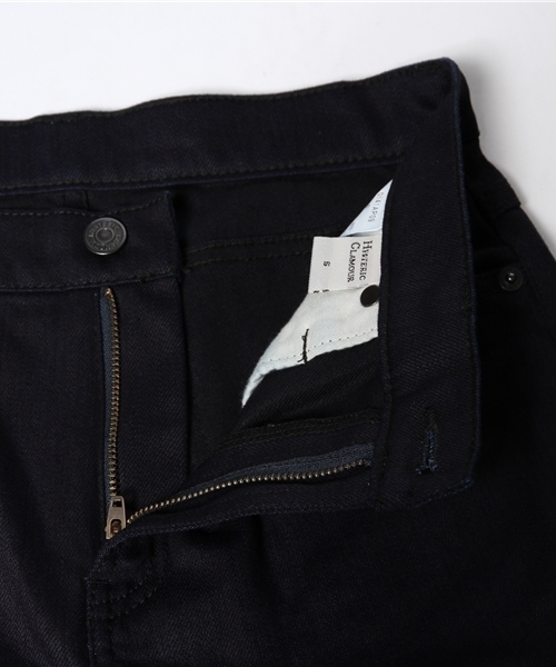 HYSTERIC GLAMOUR（ヒステリックグラマー）の「デニムハイウエストスリムPT（デニムパンツ・レディース・インディゴブルー/ブラック・X-SMALL/MEDIUM/SMALL/XX-SMALL）」の4枚目の写真