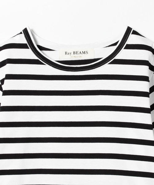 Ray BEAMS（レイビームス）の「Ray BEAMS / バック フレア クルーネック Tシャツ（Tシャツ/カットソー・レディース・ホワイト/ブラック/その他/その他1・ONE SIZE）」の22枚目の写真