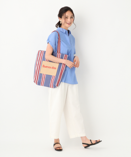 GLOBAL WORK（グローバルワーク）の「サラサラスキッパーシャツ半袖/822498（シャツ/ブラウス・レディース・ホワイト/ライトブルー/ブルー/ライトグリーン/マスタード/ダークブルー・MEDIUM/LARGE）」の20枚目の写真