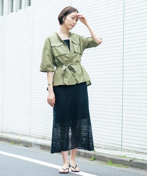 BEAUTY&YOUTH UNITED ARROWS（ビューティーアンドユースユナイテッドアローズ）の「BY ビッグシャツジャケット о（シャツ/ブラウス・レディース・ブラウン/オフホワイト/オリーブ・FREE）」の19枚目の写真