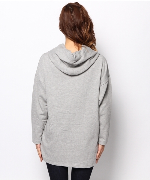 DISCOAT（ディスコート）の「【Discoat】裏毛ビッグフードパーカー14SS（パーカー・レディース・オフホワイト/ベージュ/グレー・ﾌﾘ-）」の11枚目の写真