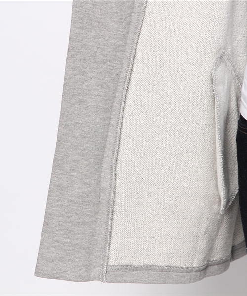 DISCOAT（ディスコート）の「【Discoat】裏毛ビッグフードパーカー14SS（パーカー・レディース・オフホワイト/ベージュ/グレー・ﾌﾘ-）」の7枚目の写真