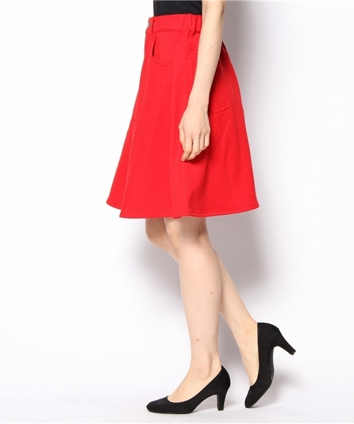 Chico(チコ)の「裏毛フレアスカート(スカート・レディース・アイボリー/グレー/レッド/ネイビー・FREE)」の5枚目の写真