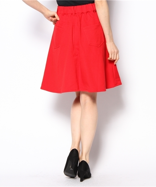 Chico(チコ)の「裏毛フレアスカート(スカート・レディース・アイボリー/グレー/レッド/ネイビー・FREE)」の12枚目の写真