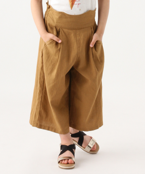 GLOBAL WORK（グローバルワーク）の「【キッズ】サスツキリネンワイドパンツ/835989（その他パンツ・キッズ・ブラック/ブラウン/オフホワイト・SMALL/MEDIUM/LARGE/X-LARGE/XX-LARGE）」の18枚目の写真