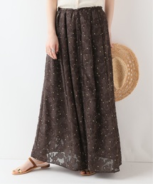 SLOBE IENA Fi.m フラワープリントロングスカート