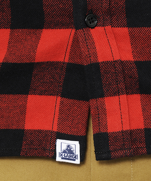 XLARGE（エクストララージ）の「HALF SLEEVE PLAID SHIRT（シャツ/ブラウス・メンズ・グレー/レッド/ホワイト・LARGE/SMALL/X-LARGE/MEDIUM）」の14枚目の写真
