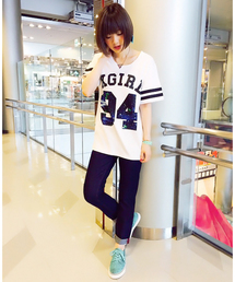 X-girl | NUMBER S/S BIG TEE(Tシャツ/カットソー)