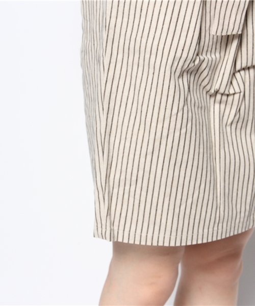 MYSELF ABAHOUSE（マイセルフアバハウス）の「ｽﾄﾗｲﾌﾟSK（スカート・レディース・ホワイト/ブラック・MEDIUM/SMALL）」の6枚目の写真