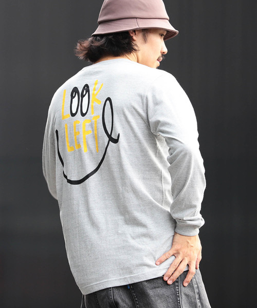 BEAMS T(�r�[���X�e�B�[)��BEAMS T / LOOK LEFT LONG SLEEVE TEE(T�V���c/�J�b�g�\�[)