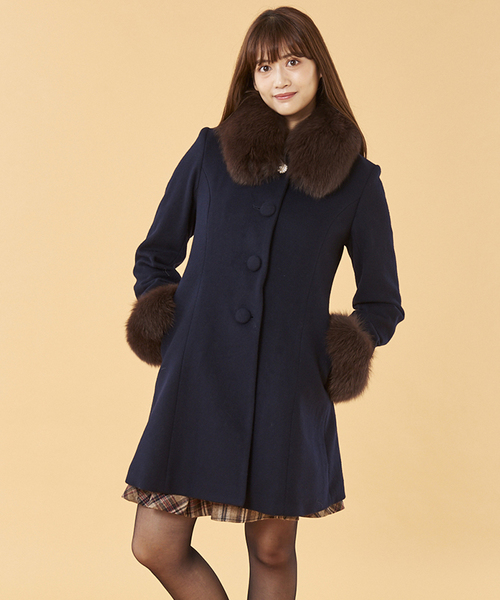 フォックスファーステンカラーコート ステンカラーコート パターンフィオナ のステンカラーコート フォックスファーステンカラーコート をセール価格で購入できます Pattern Fiona Pattern Fiona Pattern Fiona ステンカラーコート セール