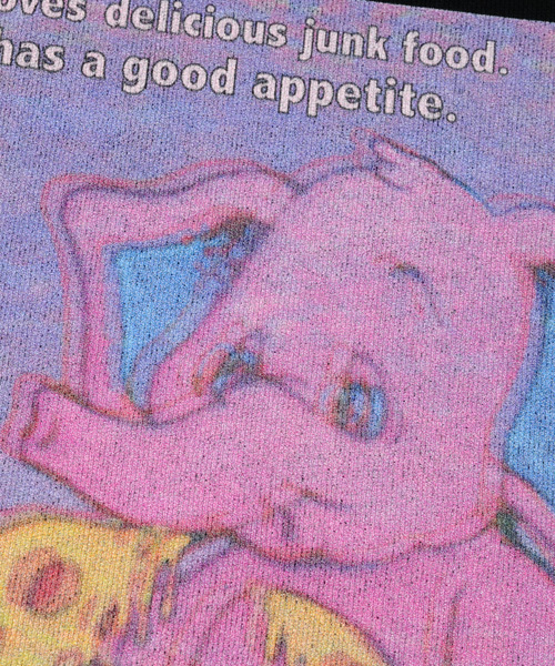 Candy Stripper（キャンディストリッパー）の「SCENE OF SNACKING SWEAT HOODIE（パーカー・レディース・ブラック/ベージュ/パープル/ピンク/アイボリー・2）」の13枚目の写真