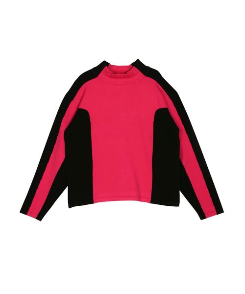 jouetie(ジュエティ)の「MENSダルタニアンNo.1スタイル ハイネックニット(ニット/セーター・メンズ・パープル/オフホワイト/ピンク・MEDIUM)」の5枚目の写真