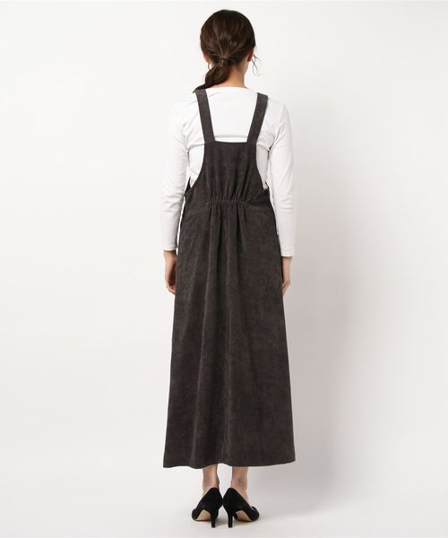 rps（アールピーエス）の「ミドルコーデュロイジャンスカ（ジャンパースカート・レディース・キャメル/ダークブラウン/ベージュ・M）」の12枚目の写真