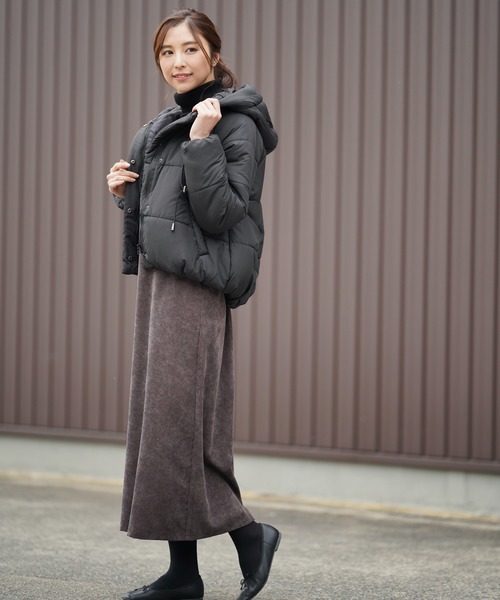 rps（アールピーエス）の「ミドルコーデュロイジャンスカ（ジャンパースカート・レディース・キャメル/ダークブラウン/ベージュ・M）」の4枚目の写真