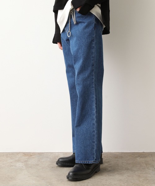 JUNRED（ジュンレッド）の「【WEB別注アイテム】11オンスデニムフレアパンツ（デニムパンツ・メンズ・ブラック/ネイビー/サックスブルー・S/M/L）」の9枚目の写真