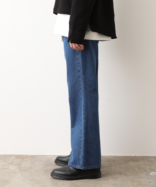 JUNRED（ジュンレッド）の「【WEB別注アイテム】11オンスデニムフレアパンツ（デニムパンツ・メンズ・ブラック/ネイビー/サックスブルー・S/M/L）」の20枚目の写真
