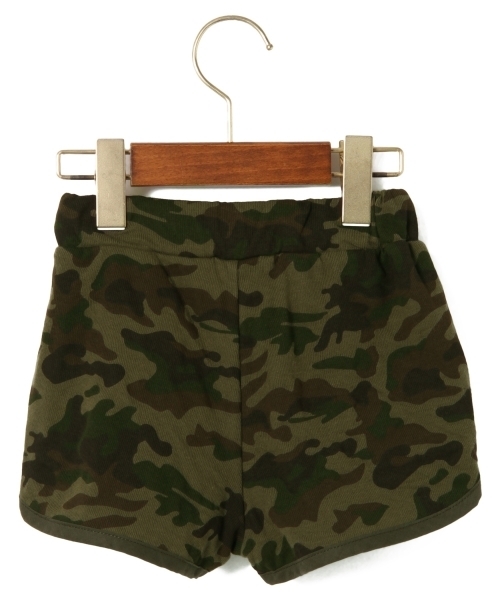 green label relaxing（グリーンレーベルリラクシング）の「メイサイプリント ショートパンツ ◆（その他パンツ・キッズ・ベージュ/オリーブ・115/95/125/105）」の3枚目の写真