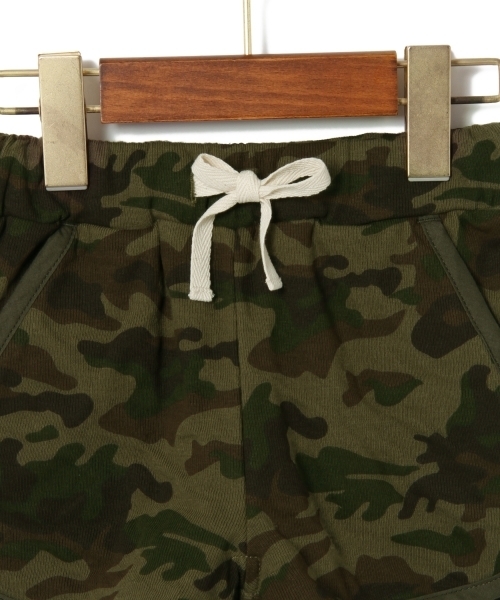 green label relaxing（グリーンレーベルリラクシング）の「メイサイプリント ショートパンツ ◆（その他パンツ・キッズ・ベージュ/オリーブ・115/95/125/105）」の4枚目の写真