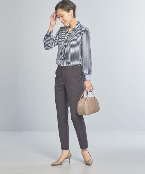 WORK TRIP OUTFITS WTO BC ギャバ ノーカラージャケット WORK TRIP OUTFITS GREEN LABEL RELAXING（ワークトリップアウト