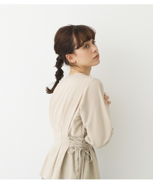 レースアップウエストタックブラウス シャツ ブラウス Avan Lily アヴァンリリィ のファッション通販 Zozotown