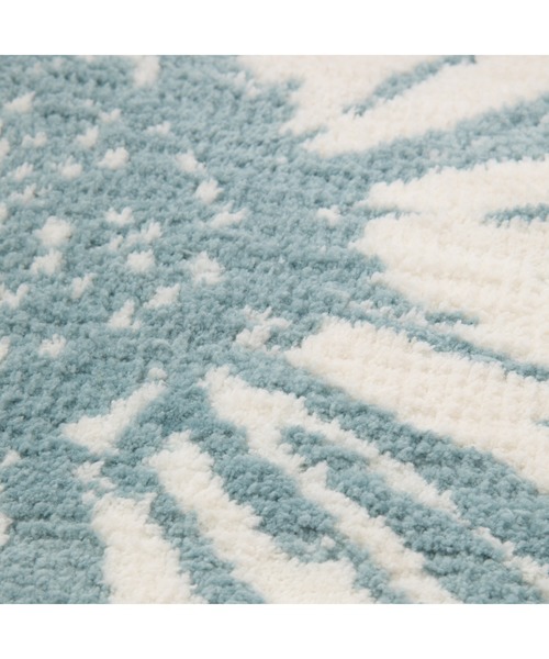 Francfranc（フランフラン）の「ジョリー ピクト マット 670×680 ホワイト×ライトグリーン（ラグ/マット・レディース・マルチ・FREE）」の3枚目の写真