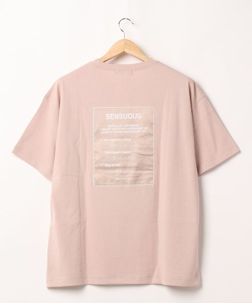 ENVYM（アンビー）の「バックラベルビッグＴｅｅ（Tシャツ/カットソー・レディース・ホワイト/ブラック/ベージュ/ピンク・FREE）」の8枚目の写真