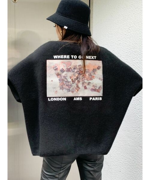 GYDA(ジェイダ)の「カラーグラフィックニット トップス(ニット/セーター・レディース・アイボリー/ブラック/マスタード/ブラウン・FREE)」の1枚目の写真