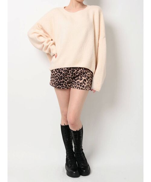 GYDA(ジェイダ)の「カラーグラフィックニット トップス(ニット/セーター・レディース・アイボリー/ブラック/マスタード/ブラウン・FREE)」の14枚目の写真