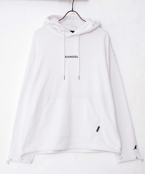 KANGOL(カンゴール)の「【KANGOL/カンゴール】BACK BIG ロゴパーカー(パーカー・メンズ・ホワイト/ブラック・LL/M/L)」の2枚目の写真
