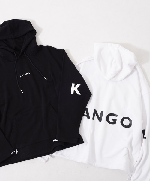KANGOL(カンゴール)の「【KANGOL/カンゴール】BACK BIG ロゴパーカー(パーカー・メンズ・ホワイト/ブラック・LL/M/L)」の3枚目の写真