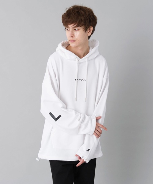 KANGOL(カンゴール)の「【KANGOL/カンゴール】BACK BIG ロゴパーカー(パーカー・メンズ・ホワイト/ブラック・LL/M/L)」の5枚目の写真