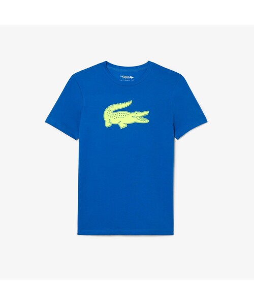 LACOSTE（ラコステ）の「コットンブレンドウルトラドライロゴプリント半袖Tシャツ（Tシャツ/カットソー・メンズ・ホワイト/ブラック/ネイビー/ブルー/ダークネイビー/ホワイト×グリーン/ブラック×ブルー/ブルーグリーン/ホワイト×ブルー/ブラック×レッド/ブルー系その他/オレンジ/ブラック系その他/グリーン/ホワイト系その他/ブルー系その他2/ホワイト×ネイビー/グレー/カーキ/ブラック系その他2/グリーン系その他/ライトグリーン・2/4/3/5/6）」の19枚目の写真