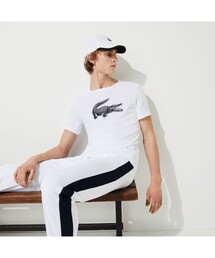 LACOSTE | コットンブレンドウルトラドライロゴプリント半袖Tシャツ(Tシャツ/カットソー)