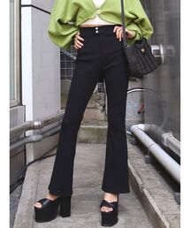 EMODA | リブフレアWボタンパンツ(その他パンツ)