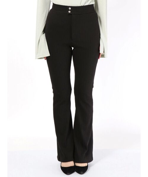EMODA（エモダ）の「リブフレアWボタンパンツ（その他パンツ・レディース・ブラック/カーキ/ベージュ・SMALL/MEDIUM）」の13枚目の写真