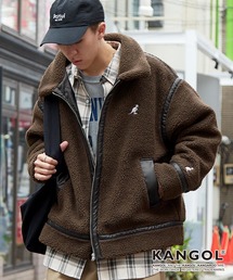 KANGOL | KANGOL/カンゴール別注 オーバーサイズ パイピング ボアブルゾン ボアジャケット B-3(ブルゾン)