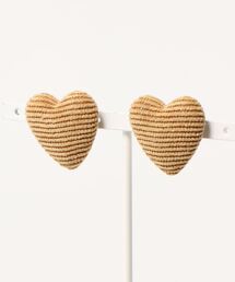 tone（トーン）の「lulugiraffe/コーデュロイハートピアス（ピアス（両耳用））」