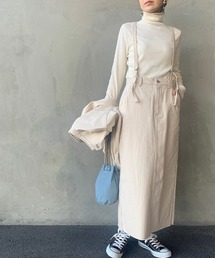 UNIVERSAL OVERALL | [UNIVERSAL OVERALL/ユニバーサルオーバーオール] 別注 ヘリンボーンサスペンダー付き2WAYペインタースカート/ジャンパースカート/タイトスカート/ロング丈（セットアップ対応可）(スカート)