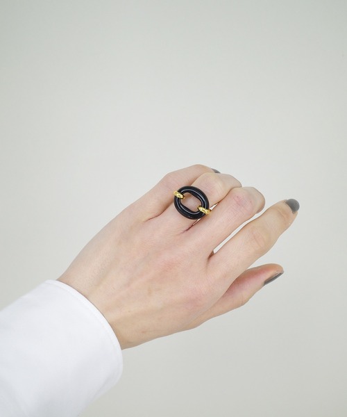 CLED（クレド）の「【CLED / クレッド】IN THE LOOP Ring / リング（リング・レディース・ブラック/ブラウン/カーキ/クリア/コーラルピンク・11/8/9/10.5/8.5）」の20枚目の写真