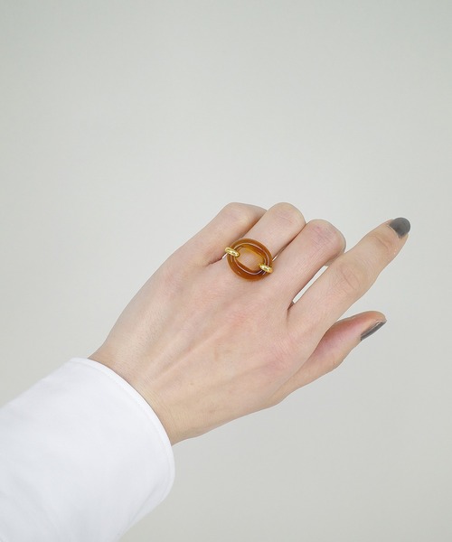 CLED（クレド）の「【CLED / クレッド】IN THE LOOP Ring / リング（リング・レディース・ブラック/ブラウン/カーキ/クリア/コーラルピンク・11/8/9/10.5/8.5）」の21枚目の写真