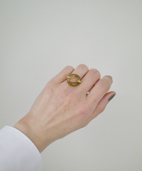 CLED（クレド）の「【CLED / クレッド】IN THE LOOP Ring / リング（リング・レディース・ブラック/ブラウン/カーキ/クリア/コーラルピンク・11/8/9/10.5/8.5）」の22枚目の写真