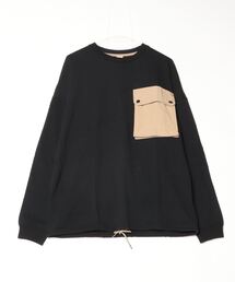 ミリタリーポケットロングスリーブカットソー