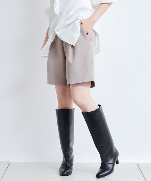 DouDou（ドゥドゥ）の「スポンジダブルクロスショートパンツ（その他パンツ・レディース・ブラック/モカ・FREE）」の17枚目の写真