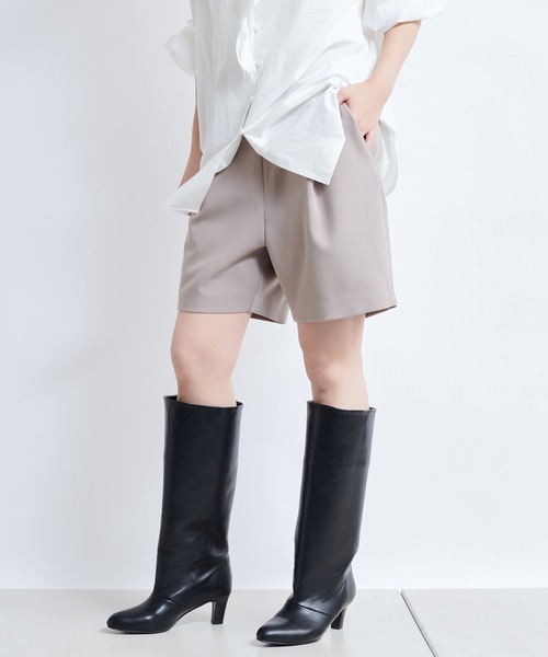 DouDou（ドゥドゥ）の「スポンジダブルクロスショートパンツ（その他パンツ・レディース・ブラック/モカ・FREE）」の18枚目の写真