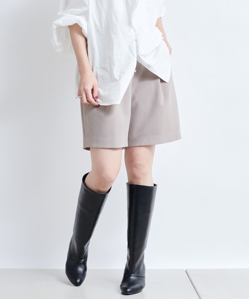 DouDou（ドゥドゥ）の「スポンジダブルクロスショートパンツ（その他パンツ・レディース・ブラック/モカ・FREE）」の20枚目の写真