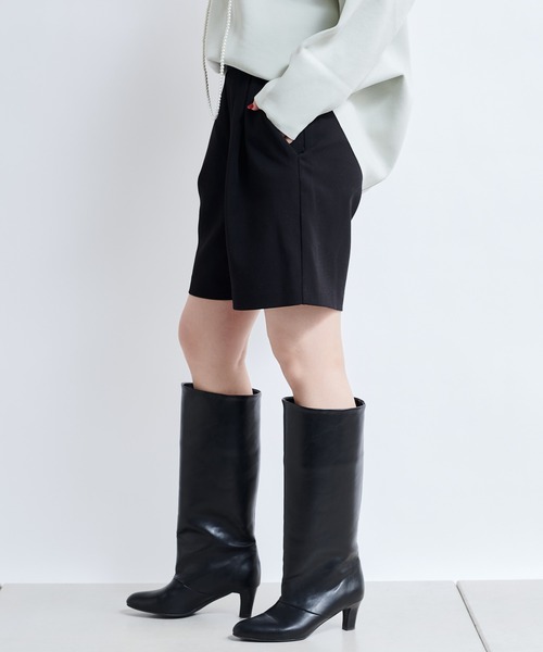 DouDou（ドゥドゥ）の「スポンジダブルクロスショートパンツ（その他パンツ・レディース・ブラック/モカ・FREE）」の8枚目の写真