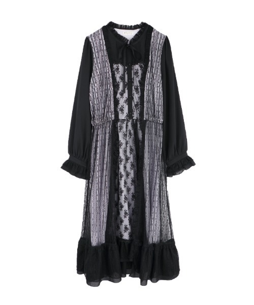 axes femme（アクシーズファム）の「イレヘムレースワンピース