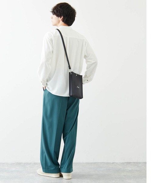 Kappa(カッパ)の「Kappa / カッパ 別注 ロゴ シンセティックレザー スクエア ミニ ショルダーバッグ(ショルダーバッグ・メンズ・グレイッシュベージュ/ダークブラウン/ブラック・FREE)」の22枚目の写真